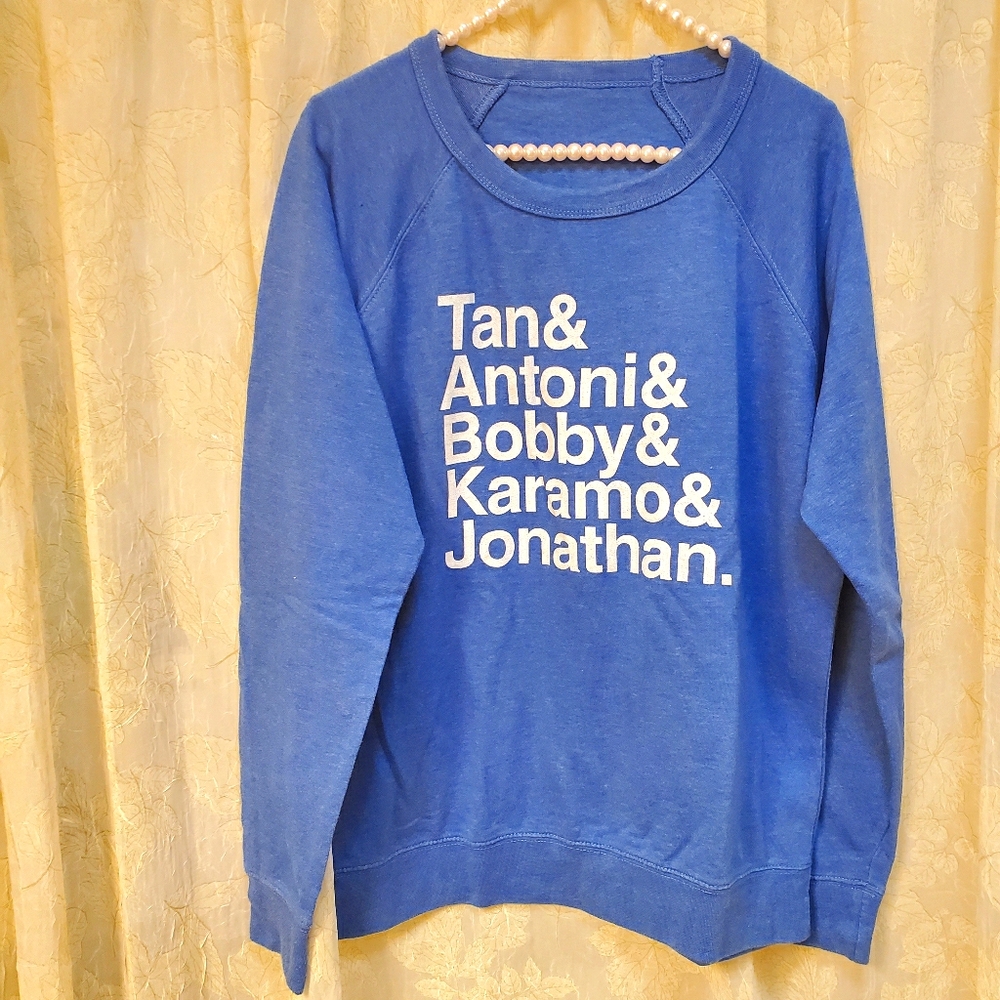 Queer Eye Blue Pullover Top